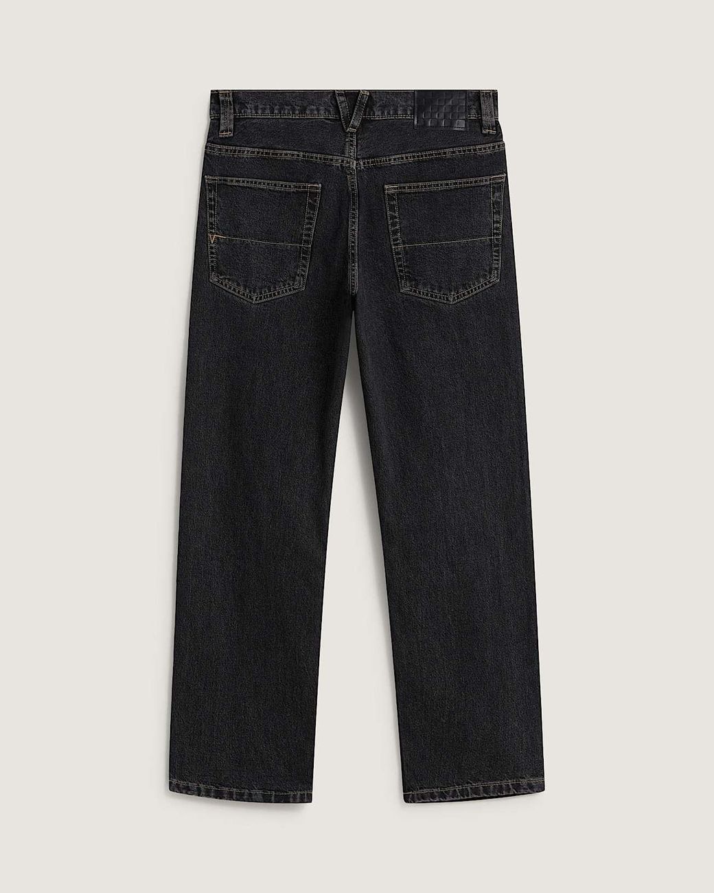 Vans Black Check-5 Straight Denim Pant Washed for men