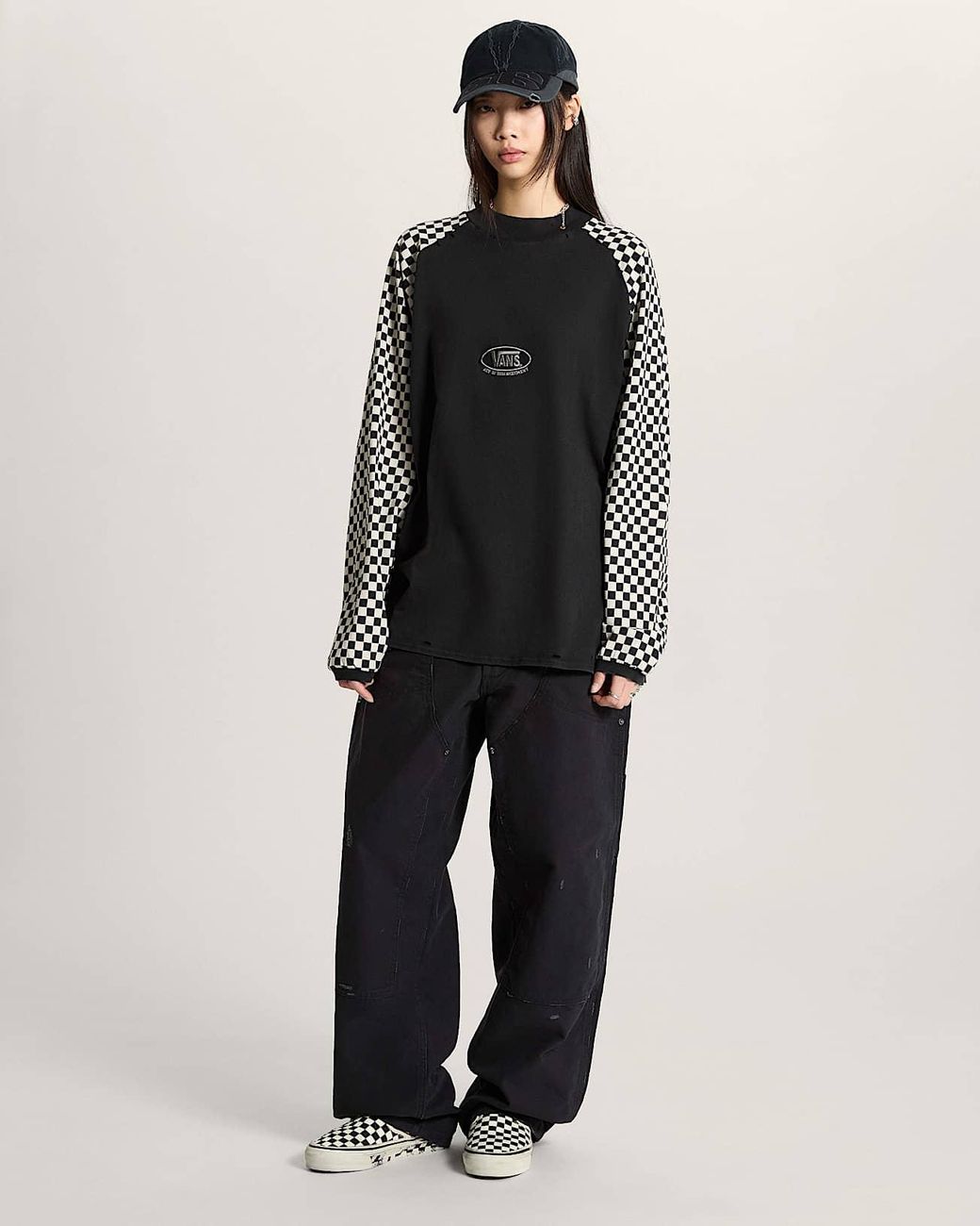 Vans Black A.O.D. By Slam Jam Racing Long Sleeve T-Shirt for men