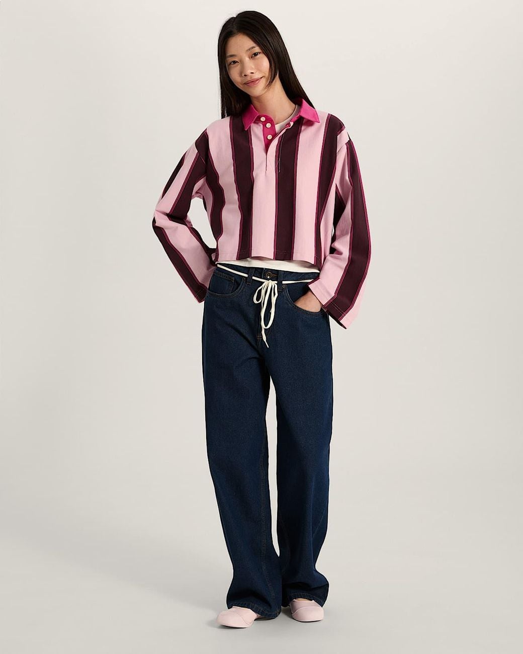 Vans Pink Becky Rugby Shirt