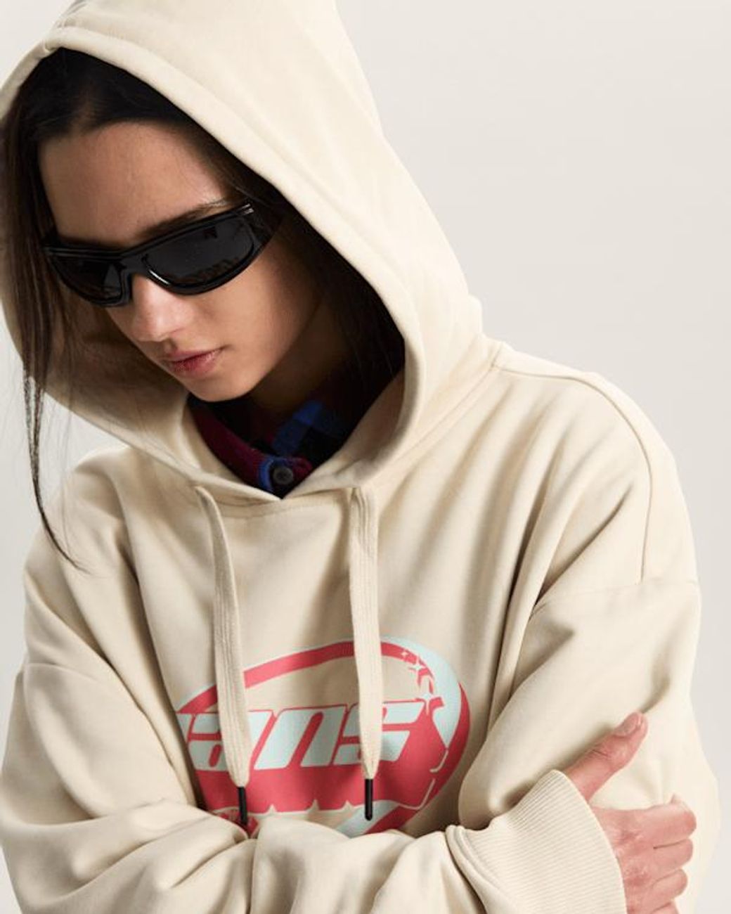 Vans Natural V2K Os Hoodie, Damen, Größe