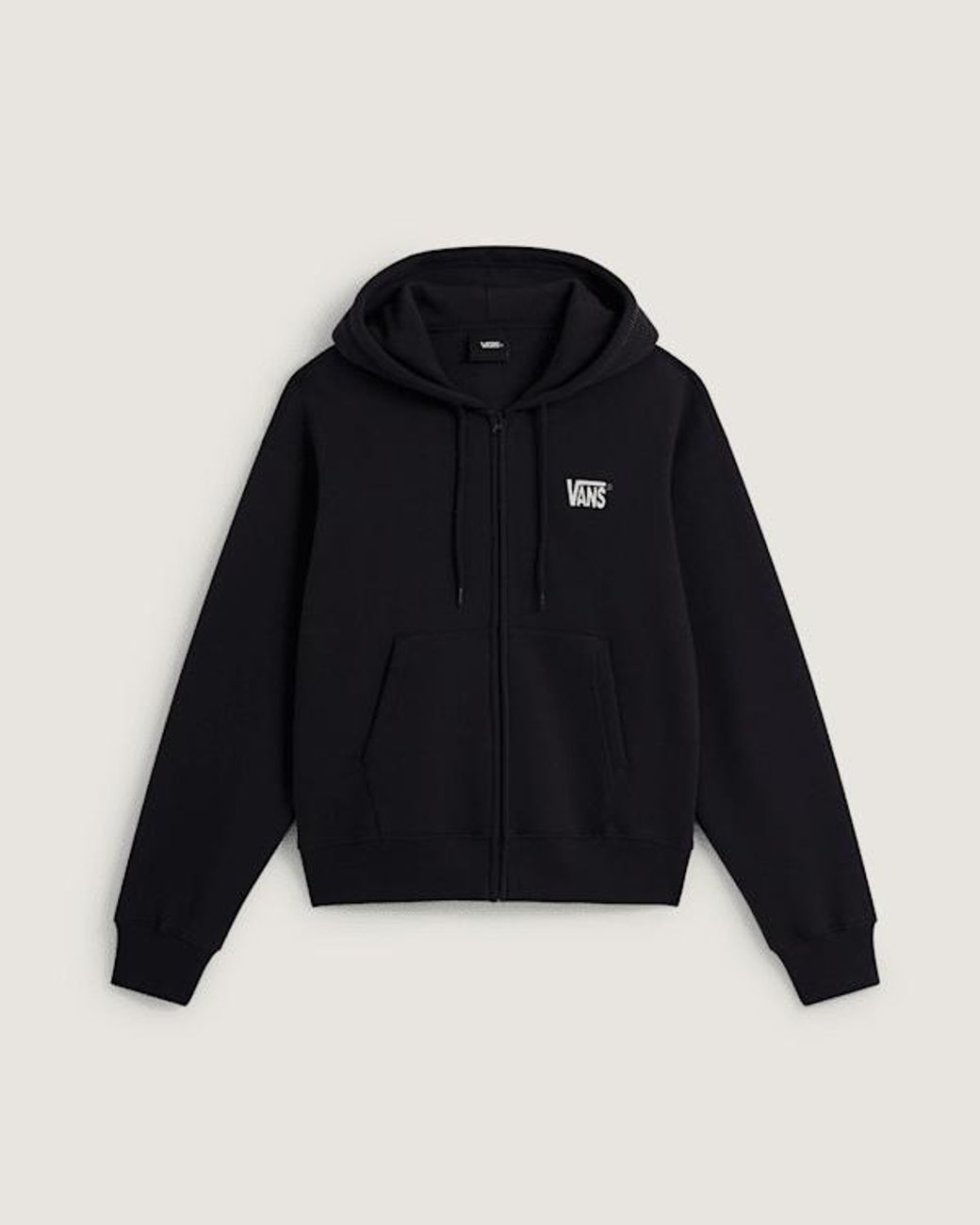 Vans Blue Stretch Logo Zip Pullover Hoodie for men