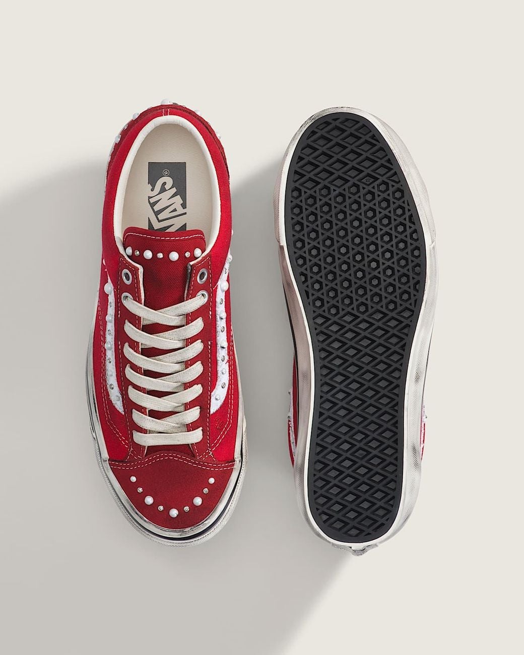 Vans Red Premium Old Skool 36 Shoes for men