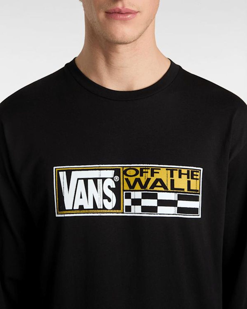 Vans Black Hi Stretch Long Sleeve T-Shirt for men