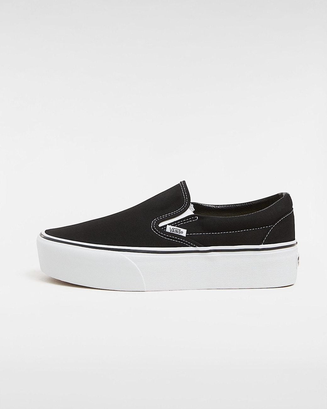 Vans White Classic Slip-On Platform Schuhe, Damen, Größe