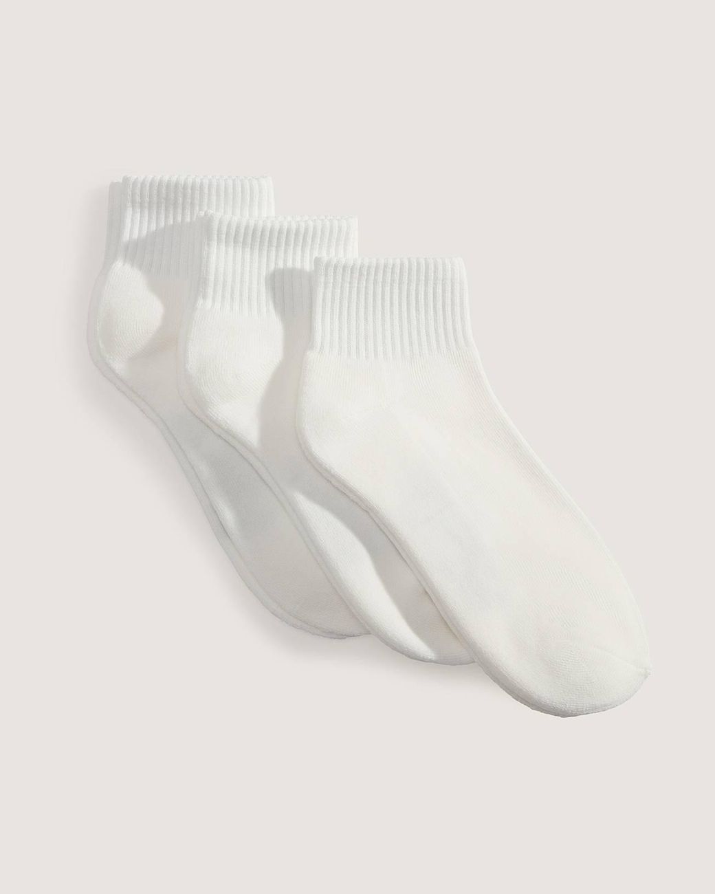 Vans White Classic Quarter Crew Socks (3 Pairs) Size: L (8.5-12​ for men