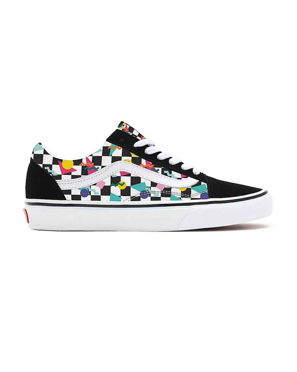 Vans Black Customs Geometric Checkerboard Old Skool