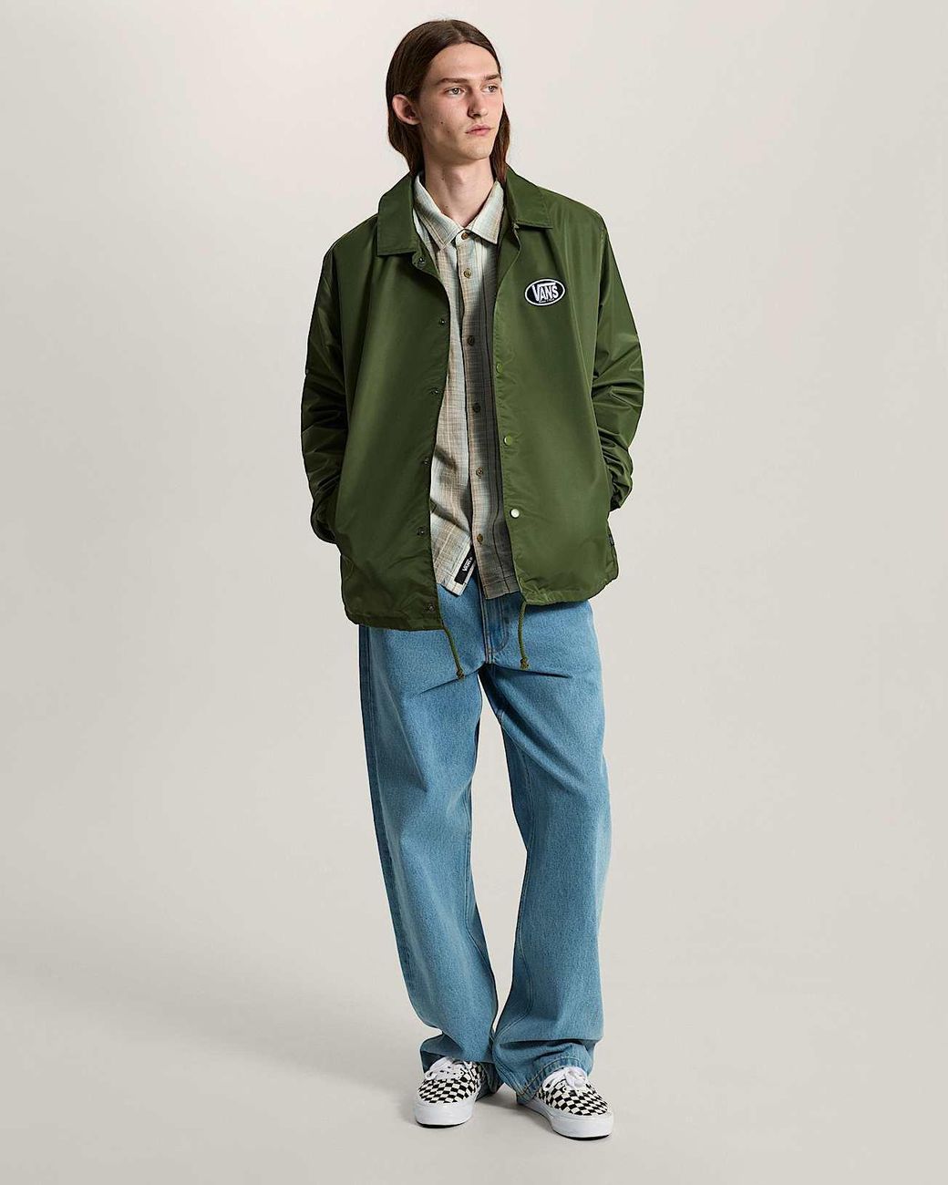 Vans Green Torrey Nylon Coaches Jacket for men