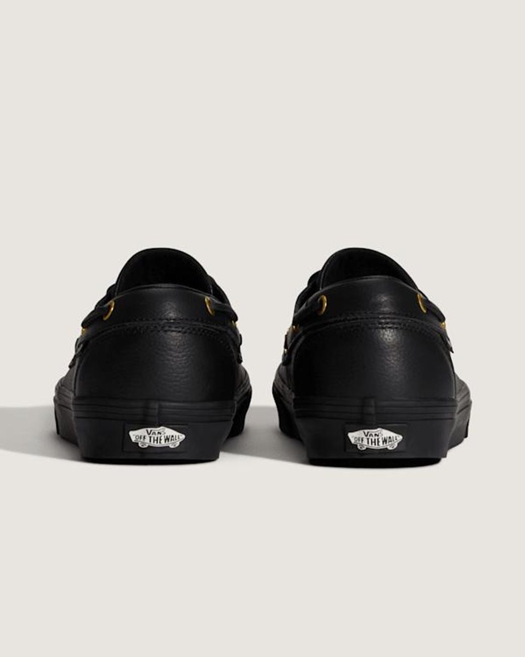 Vans Black 2-Eyelet Boat Shoes for men