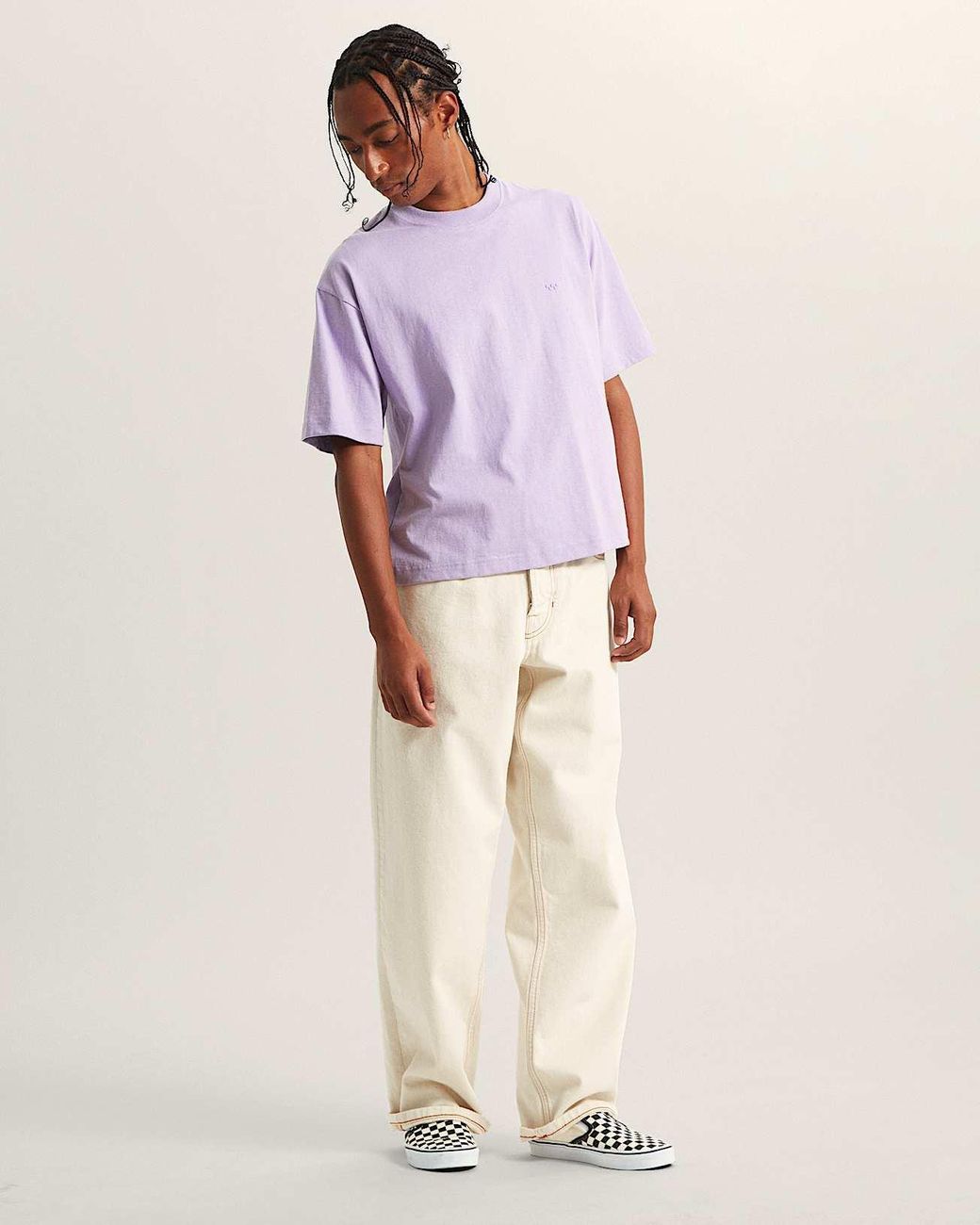Vans Purple Blurred Face Short T-Shirt for men