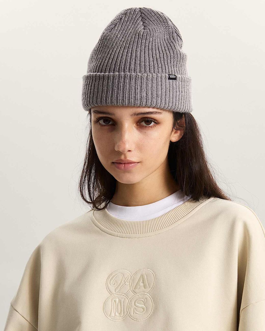 Vans Core Basic Cuff Beanie, Grootte in het Gray voor heren
