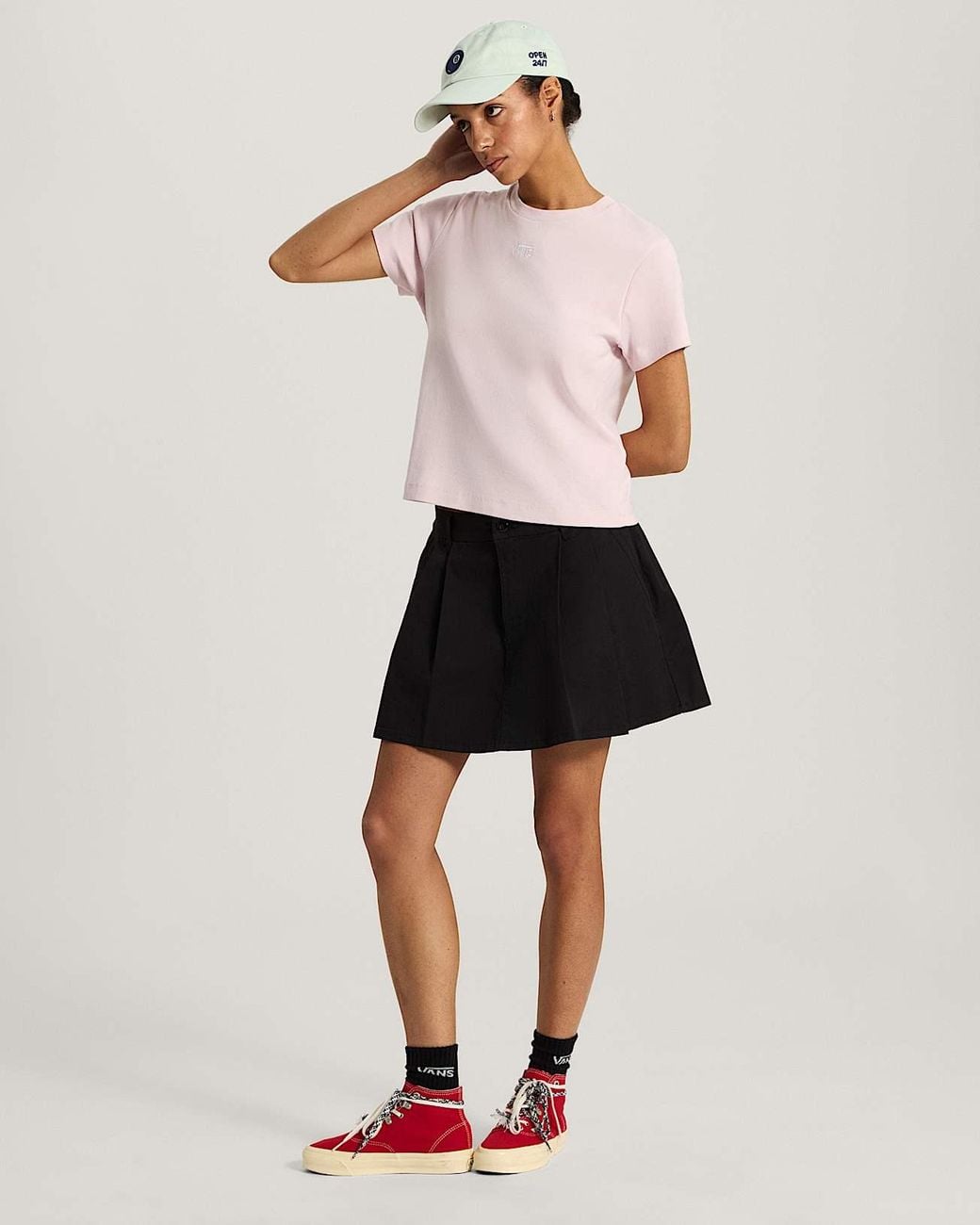 Vans Pink Cameron Ss Tee Pale Petal