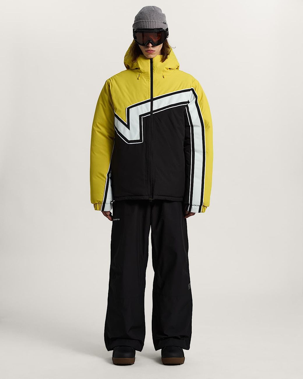 Vans Black 90's Big Block Hooded Puffer Jacket for men