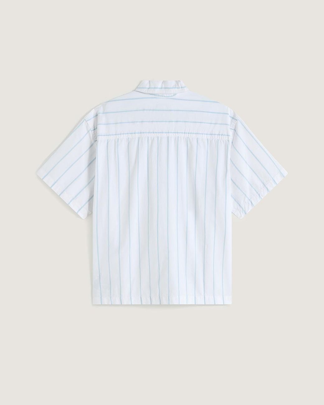 Vans White Greentree Ss Striped Shirt for men