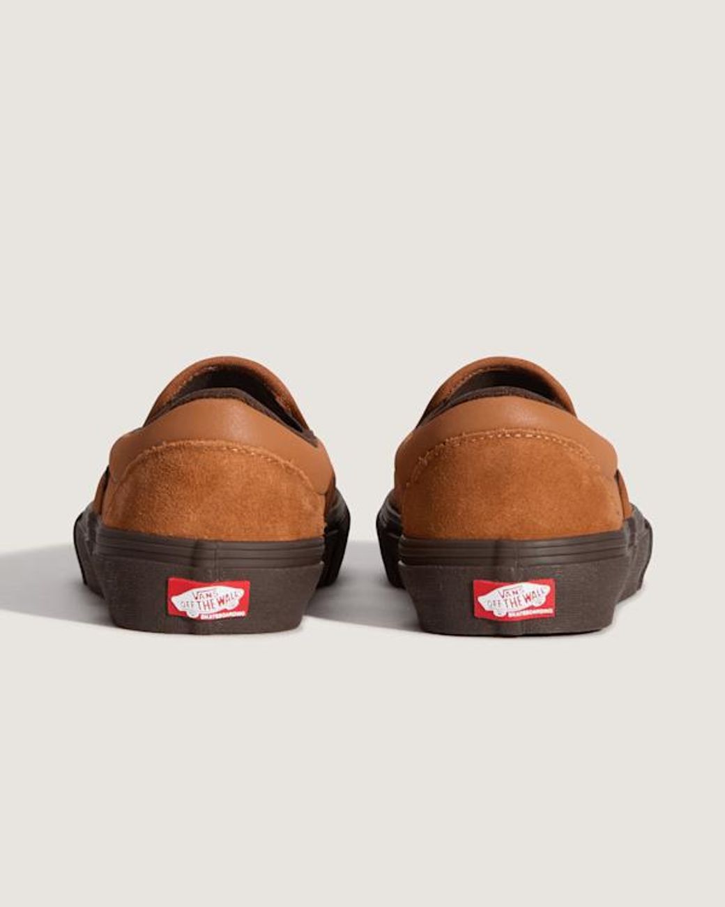 Vans Brown Skate Slip-On Shoes for men