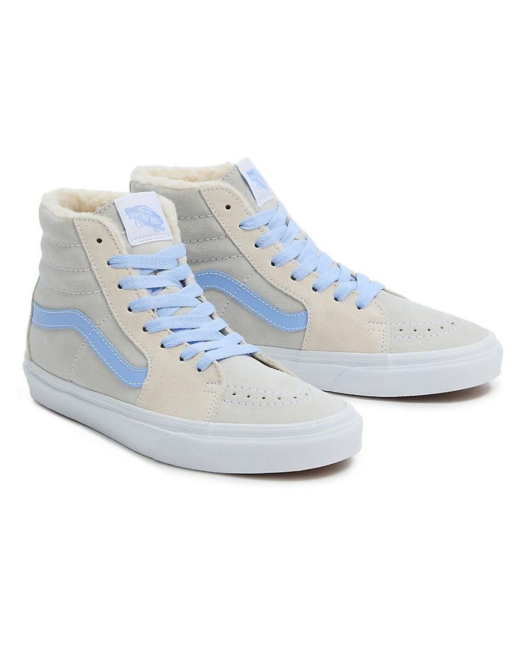 Vans high sales top light blue