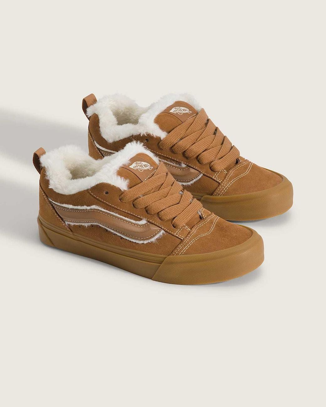 Vans Brown Knu Skool Shoes for men