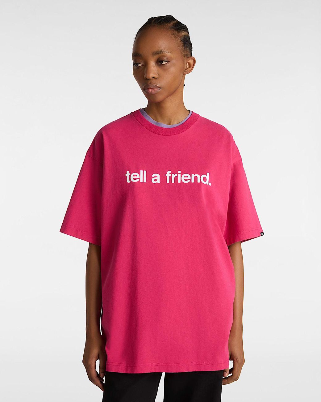 Vans Pink Tell A Friend T-Shirt