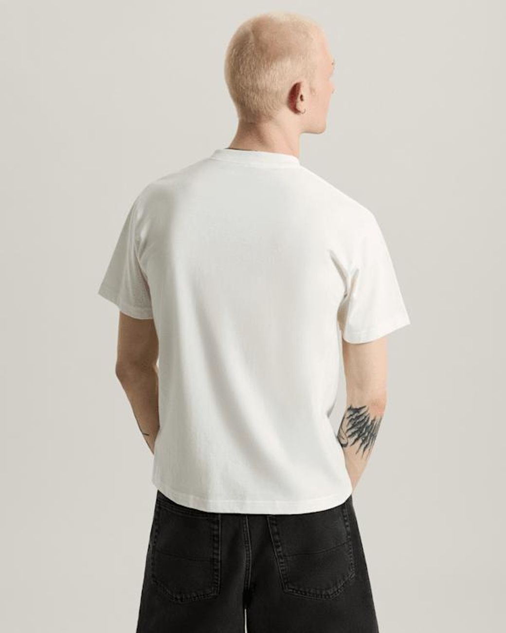 Vans White Stretch Logo T-Shirt for men