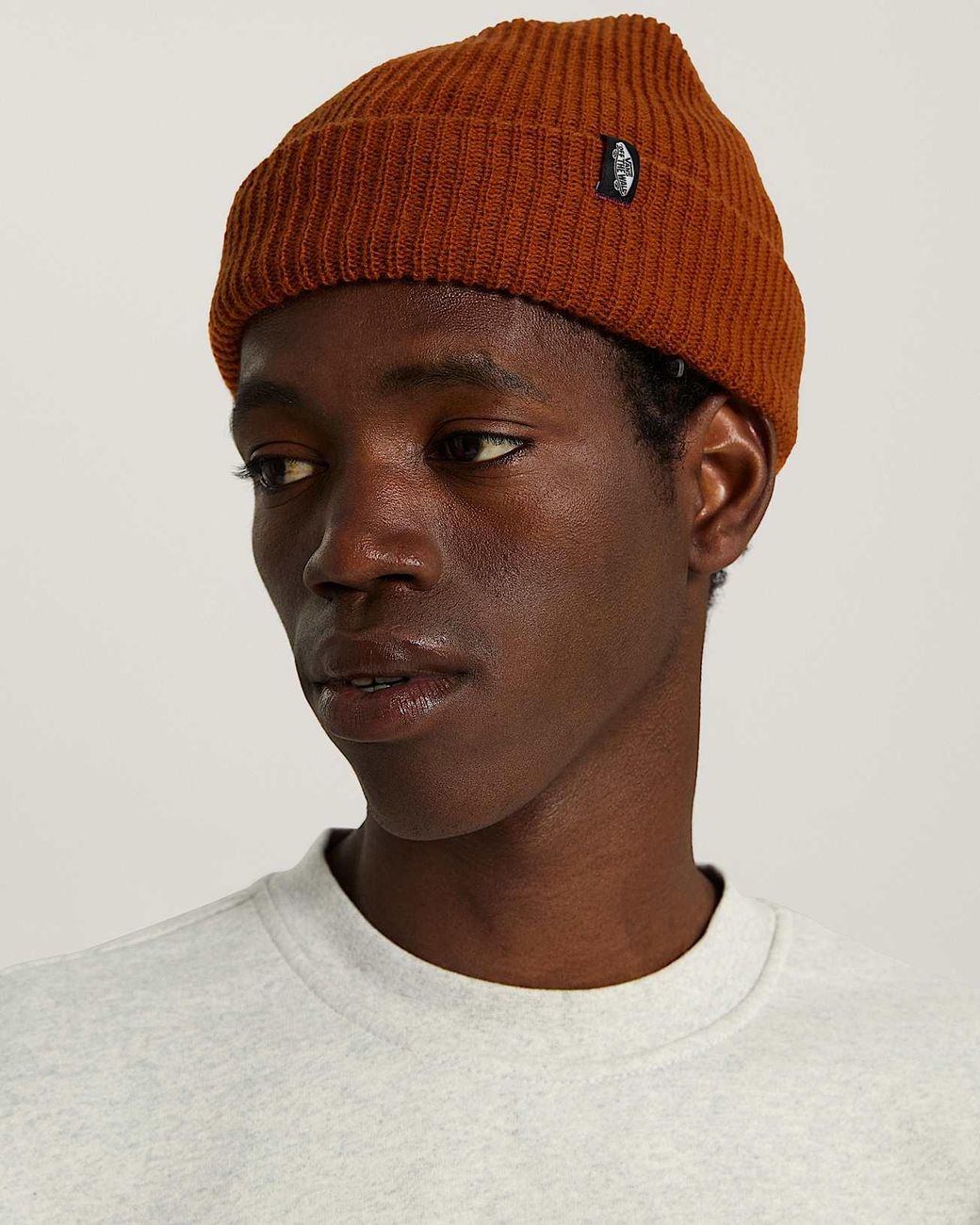 Vans Brown Original Shallow Cuff Beanie for men