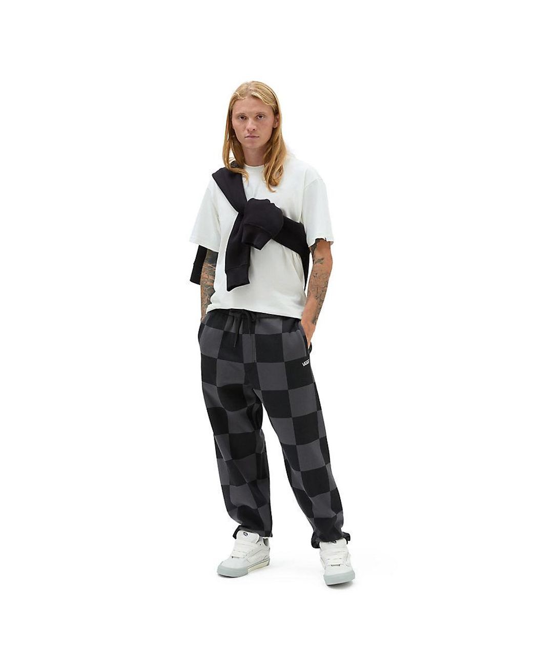 Vans checkerboard trousers sale