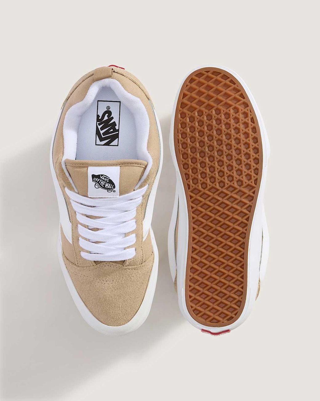 Vans White Knu Skool Shoes for men