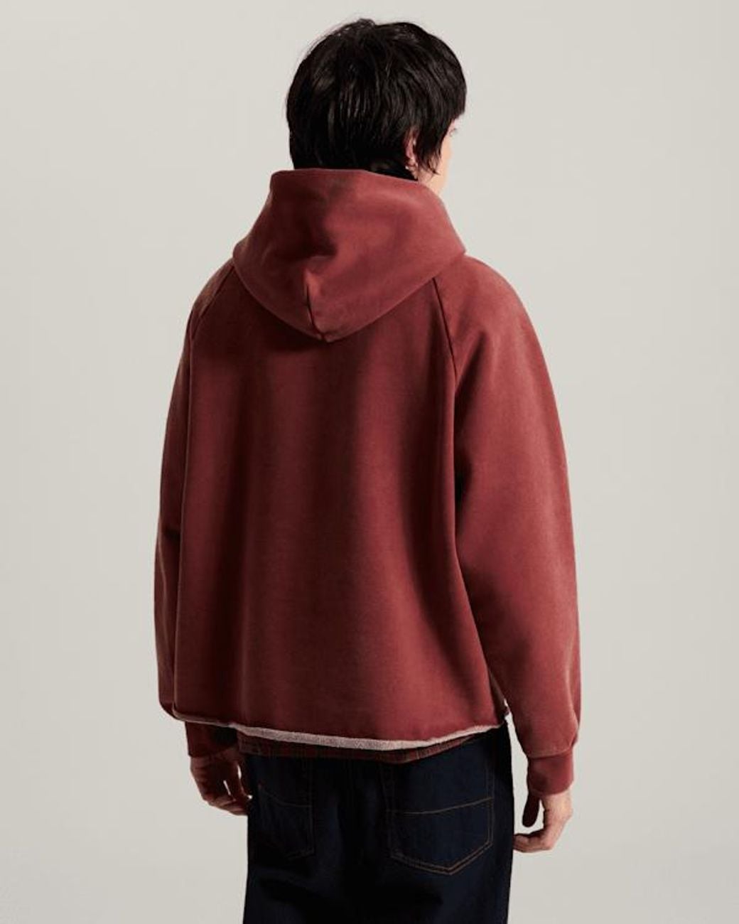 Vans Red Tilt Rolled Hem Pullover Poppy Ember for men