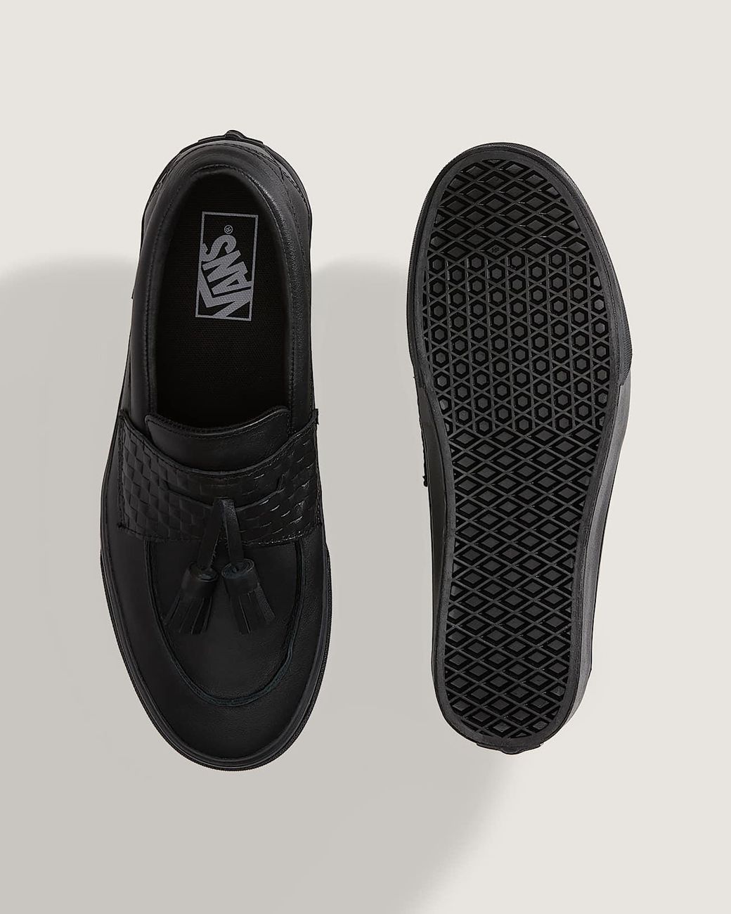 Vans Black Skate Loafer Shoes for men