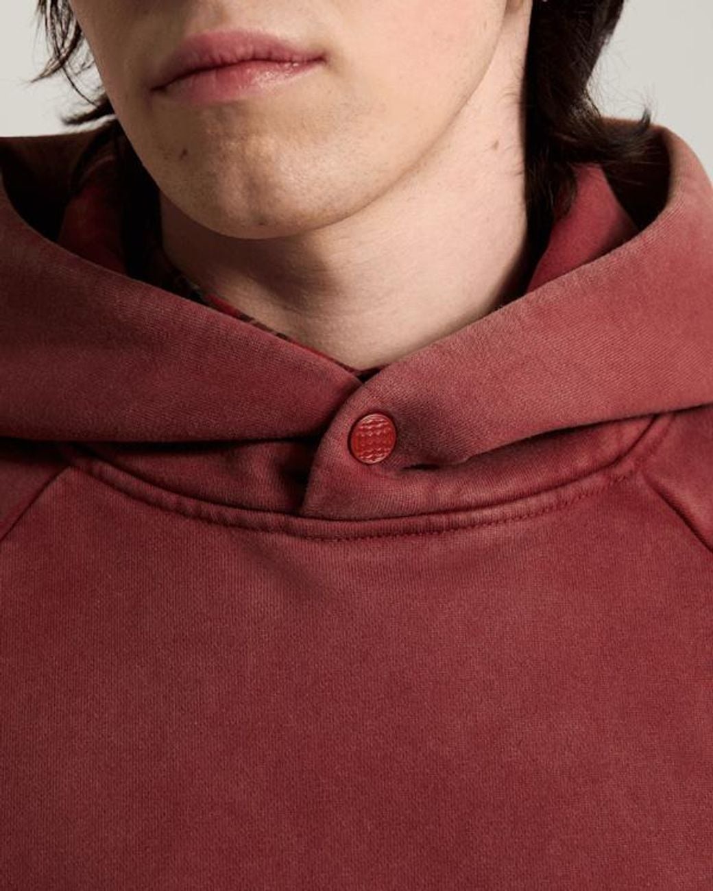 Vans Red Tilt Rolled Hem Pullover Poppy Ember for men