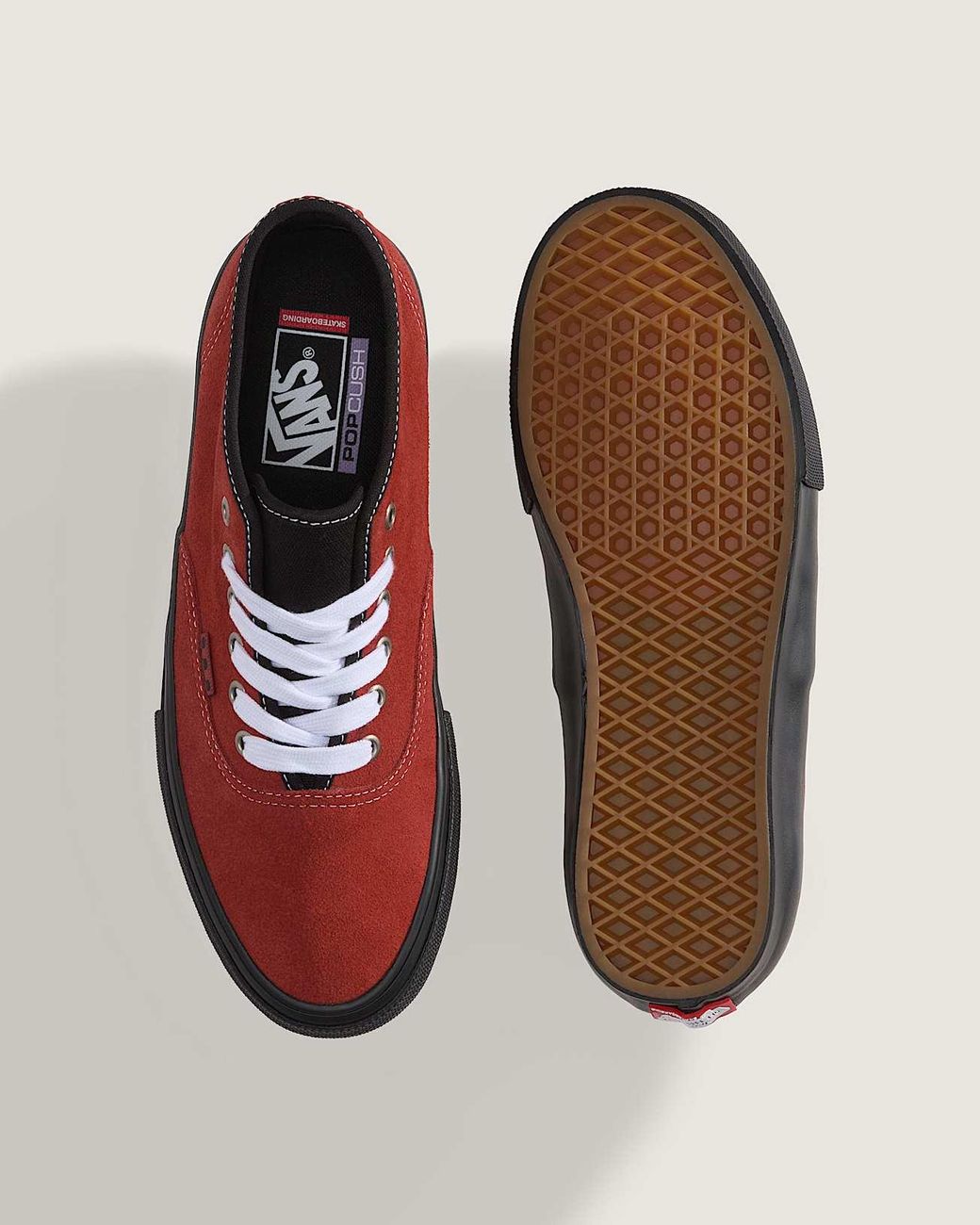 Vans Red Skate Authentic Mid Shoes for men