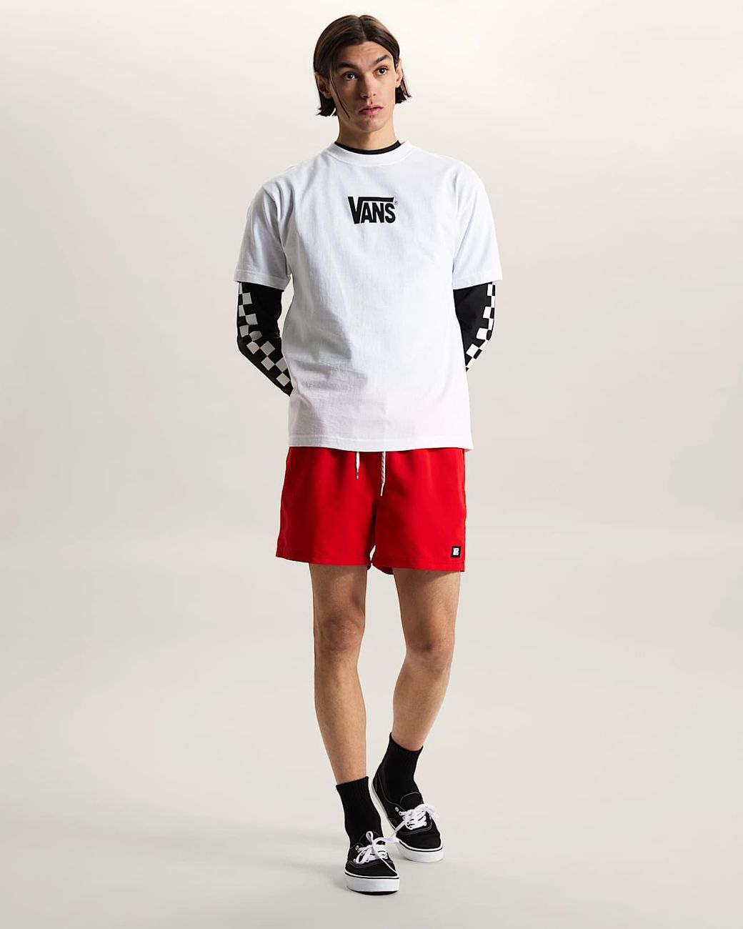 Vans Red Primary Ii Elastic Boardshorts for men