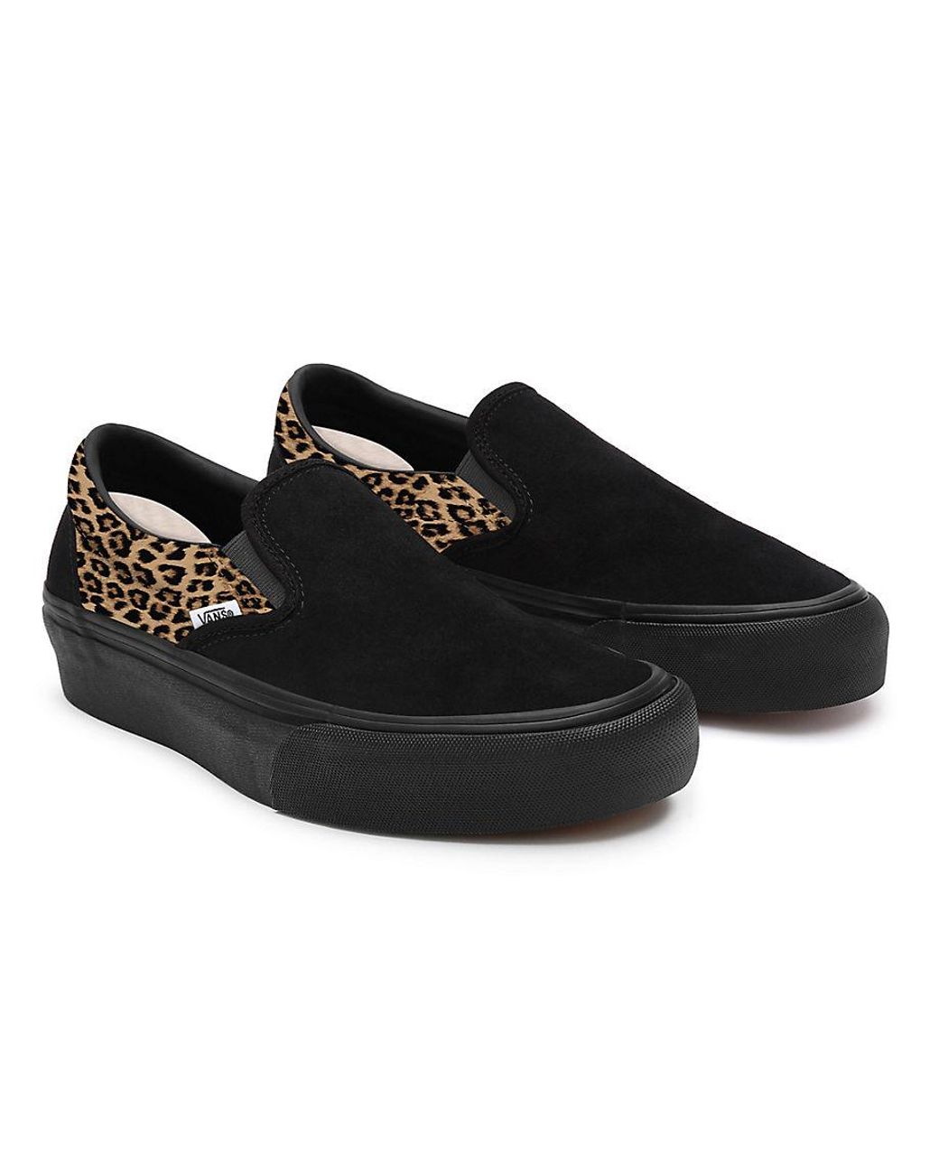 Vans sale leopard platforms