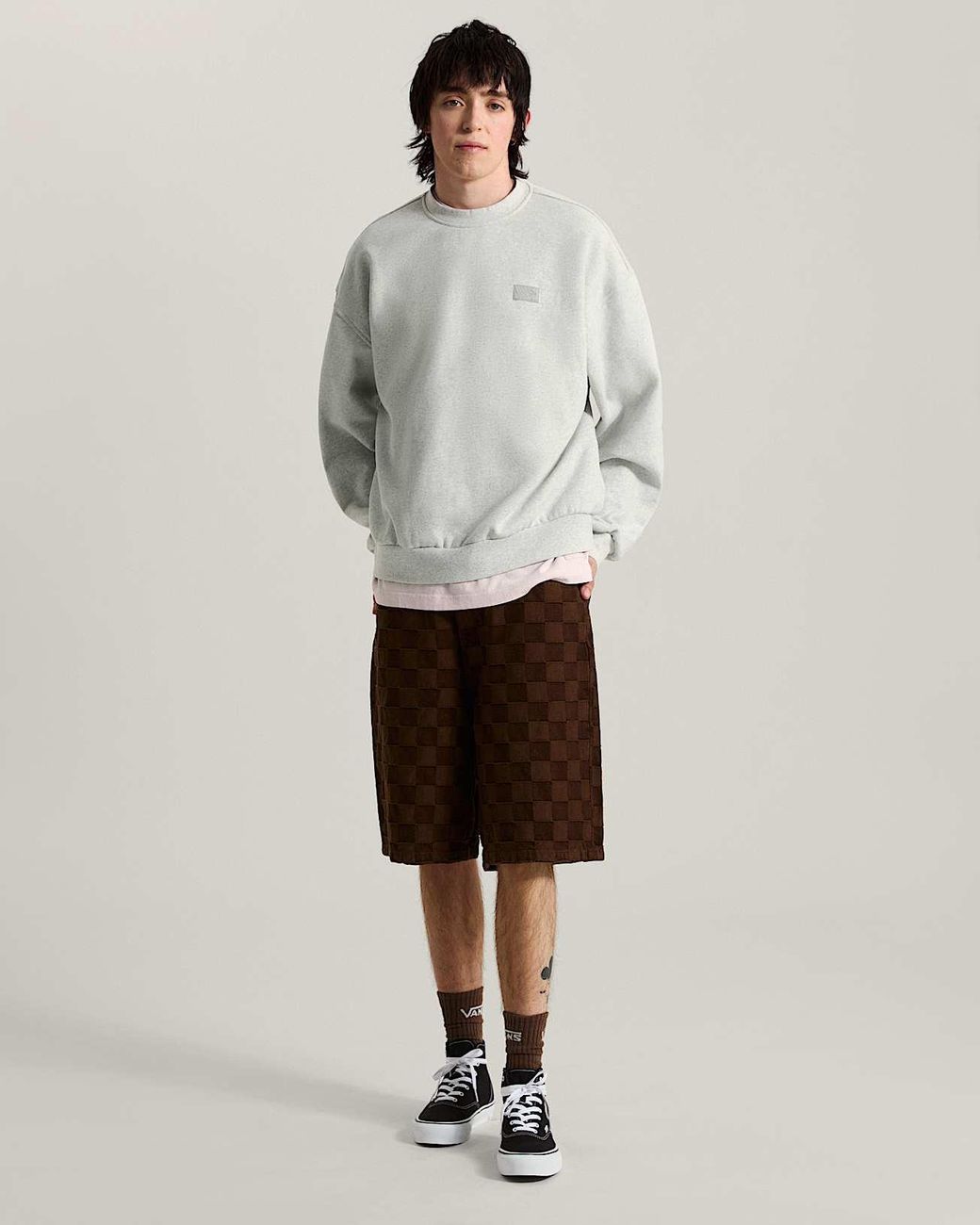 Vans Gray Premium Crewneck Sweatshirts for men