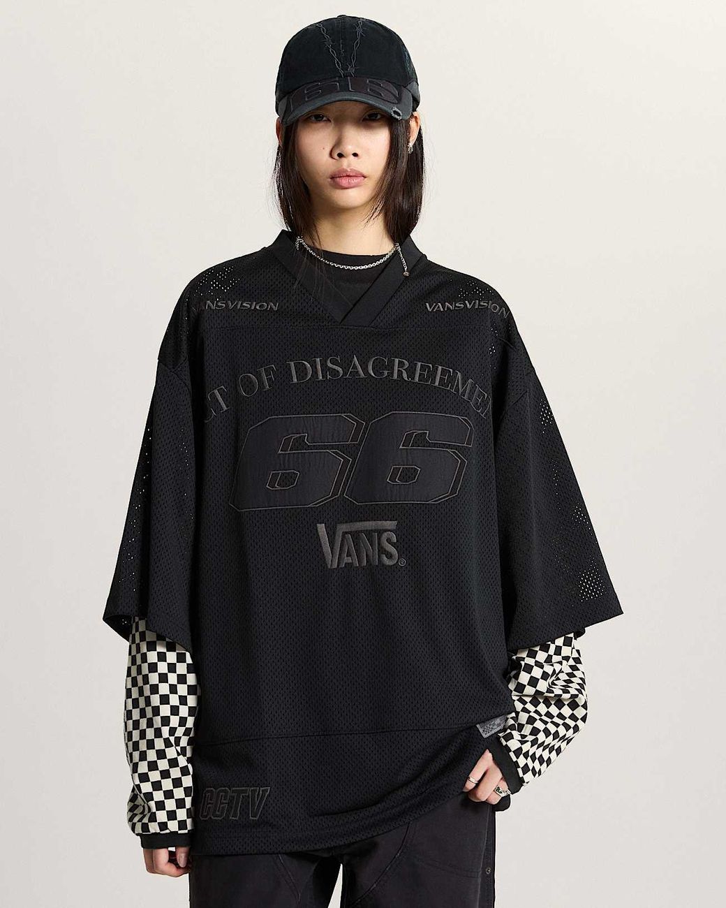 Vans Black A.O.D. By Slam Jam Mesh T-Shirt for men