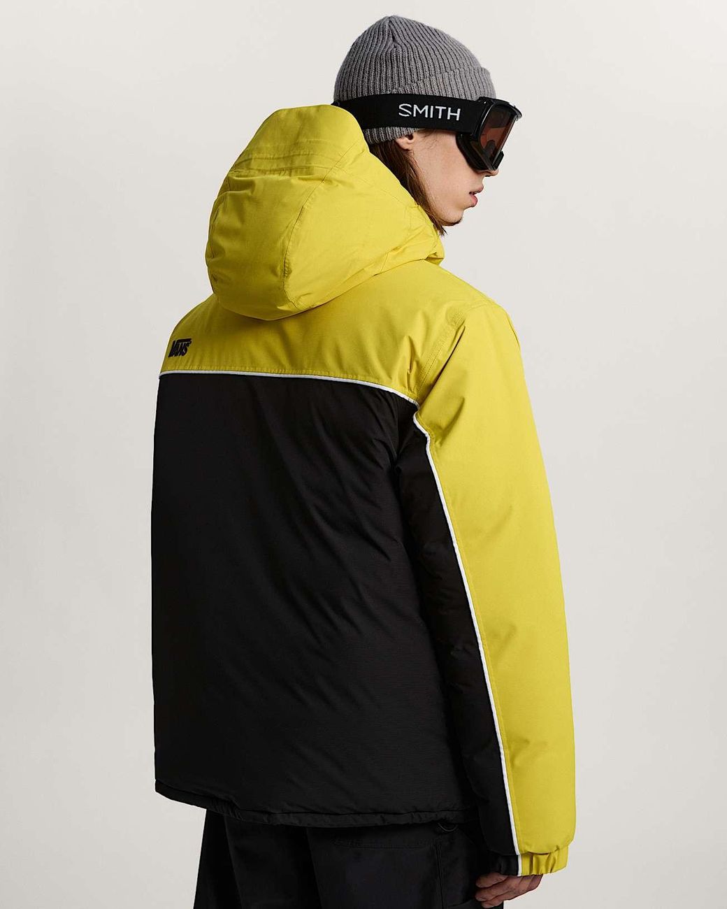 Vans Black 90's Big Block Hooded Puffer Jacket for men