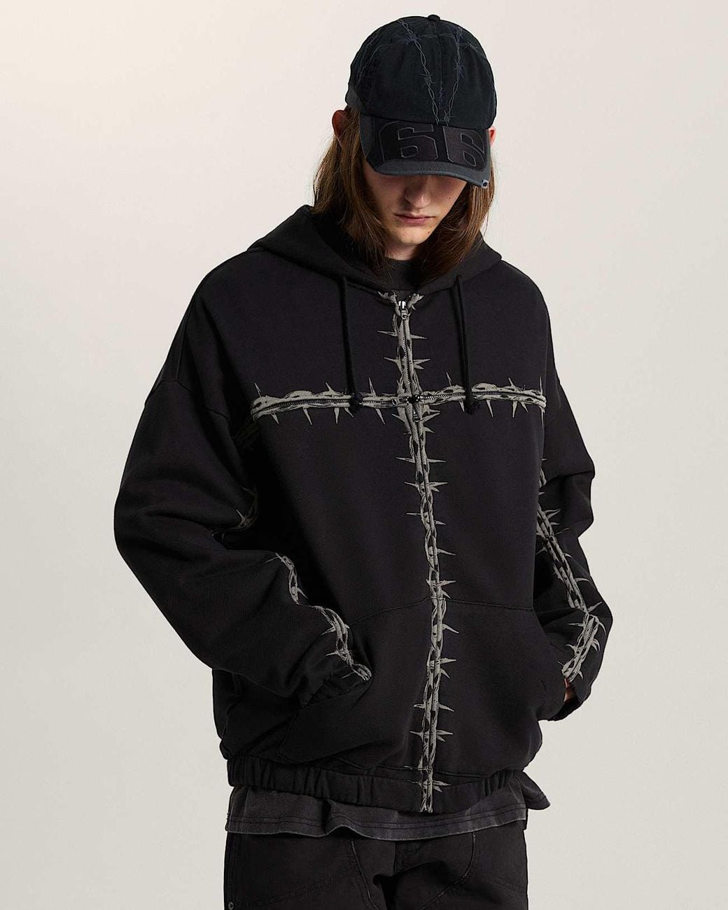 Vans A.O.D. By Slam Jam T Kapuzenjacke, Herren, Größe in Black für Herren