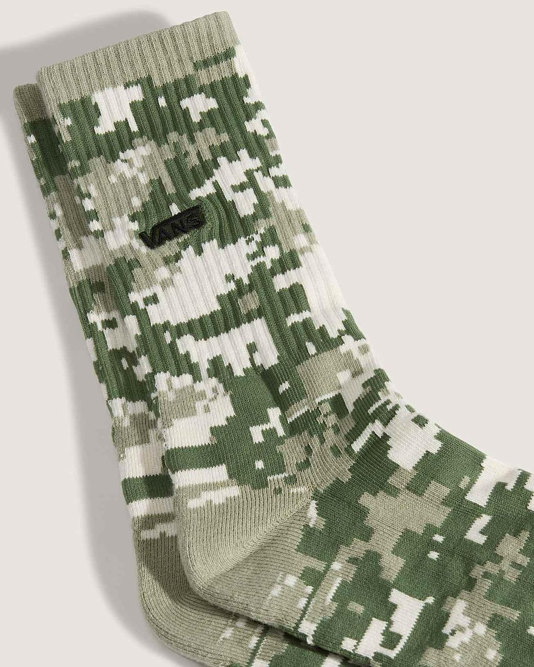 Vans Green Downing Crew Socks (1 Pair) Size: L (8.5-12​ for men