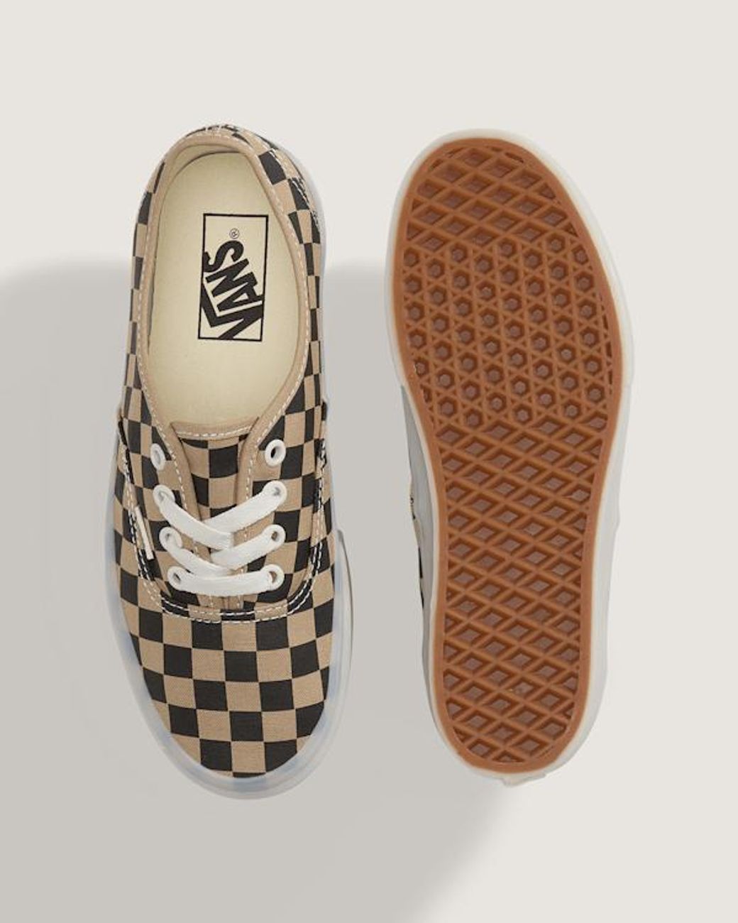 Vans Natural Authentic Platform Shoes for men