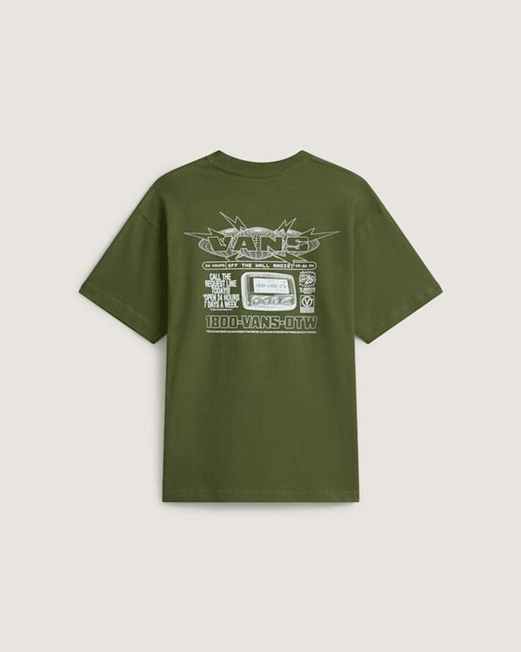 Vans Green Hotline Radio Ss Tee Balsam for men