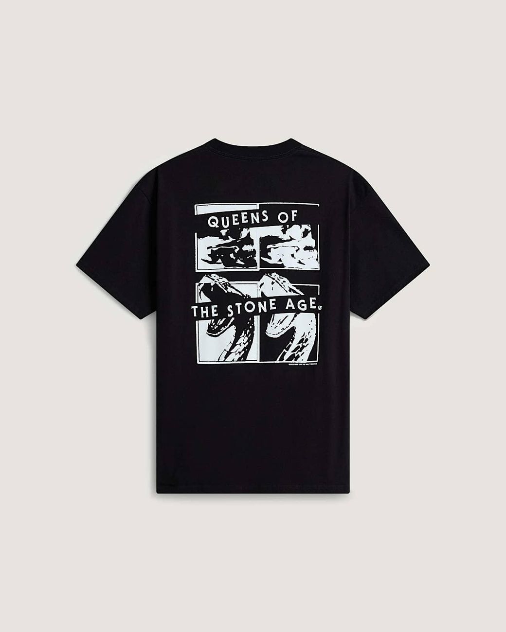 Vans Black Queens Of The Stone Age Ouroboros T-Shirt for men