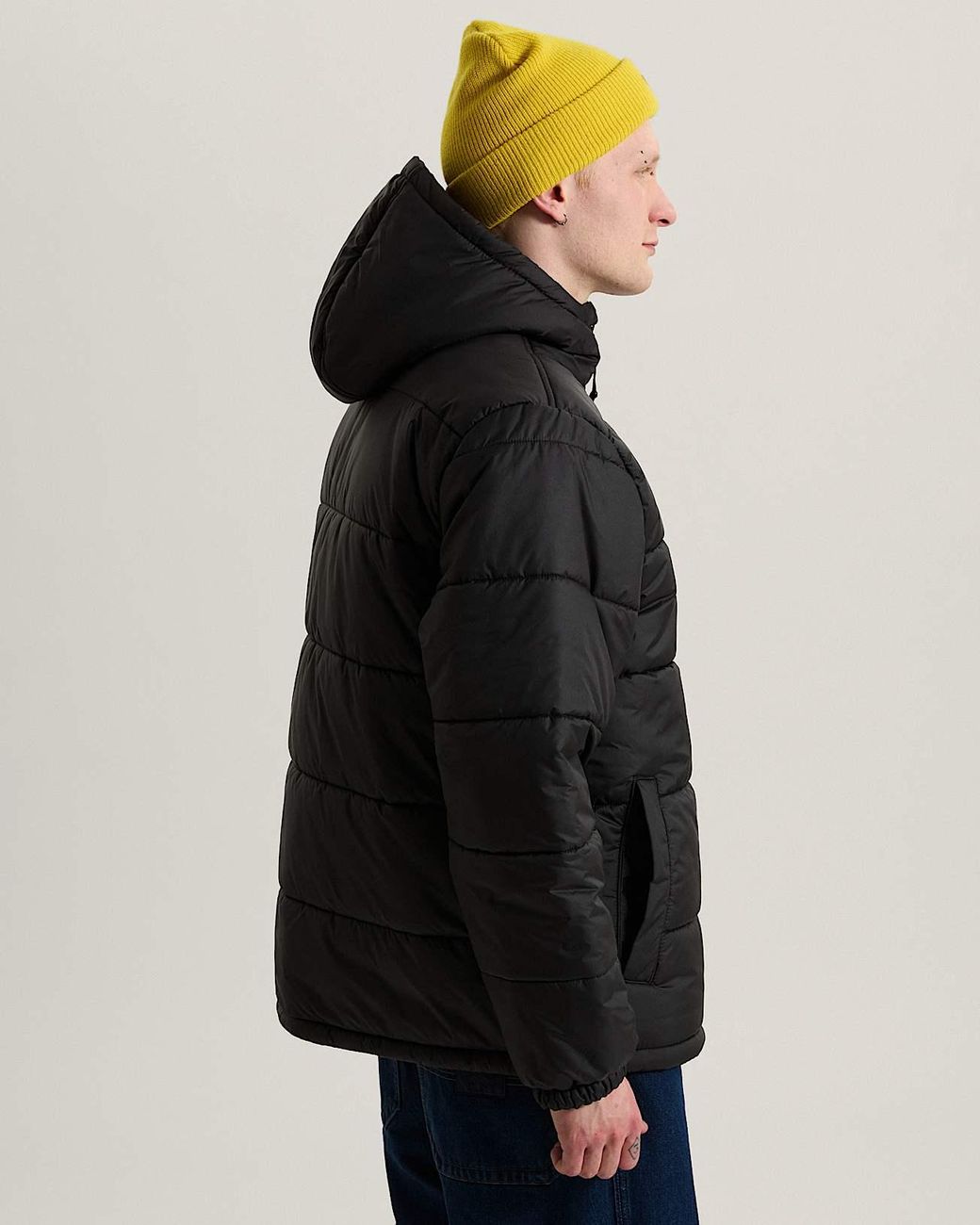 Vans Black Hillgate Puffer Jacket for men