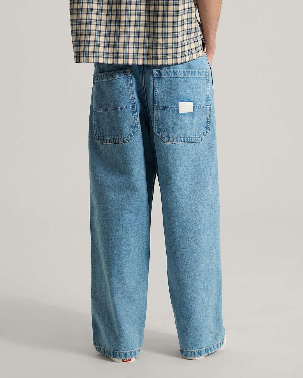 Vans Blue Drill Chore Baggy Carpenter Pant Light Stonewash for men