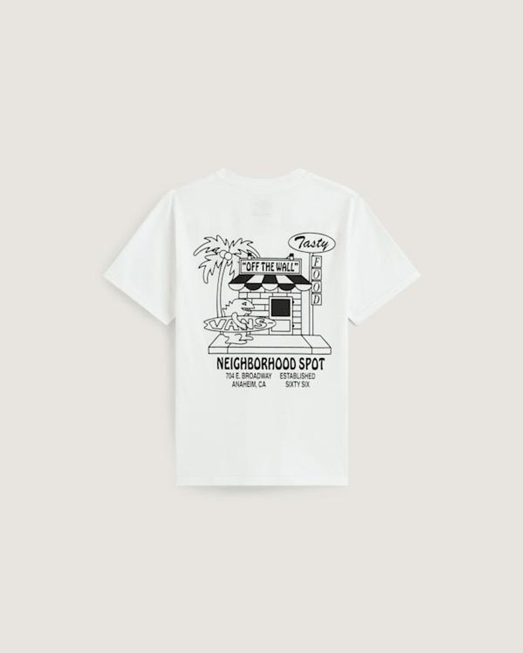 Vans White Food Spot Ss Tee