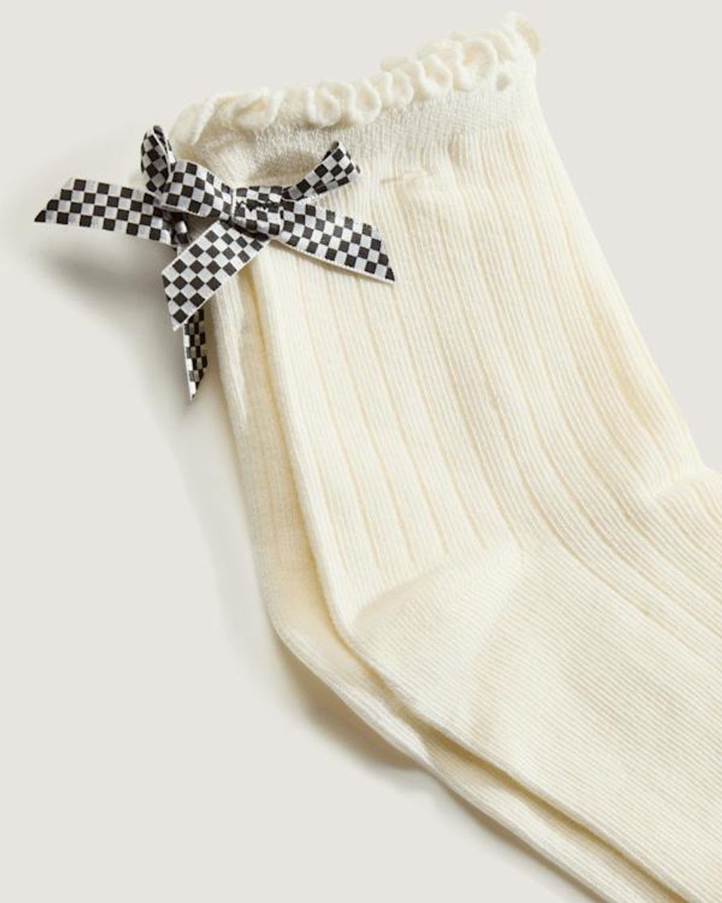 Vans Natural Bow Back Crew Socks (1 Pair) Size: L (8.5-12​ for men