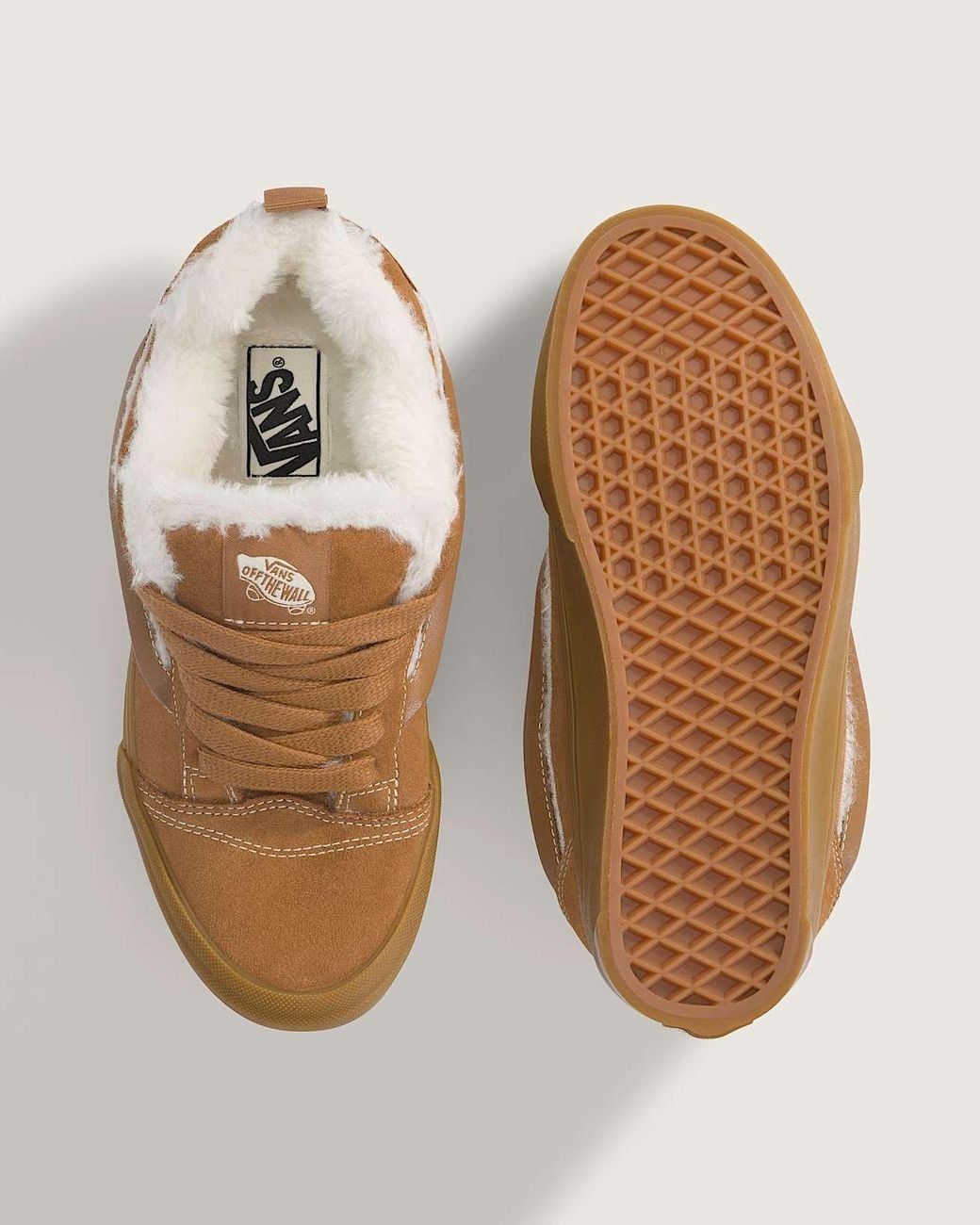 Vans Brown Knu Skool Shoes for men