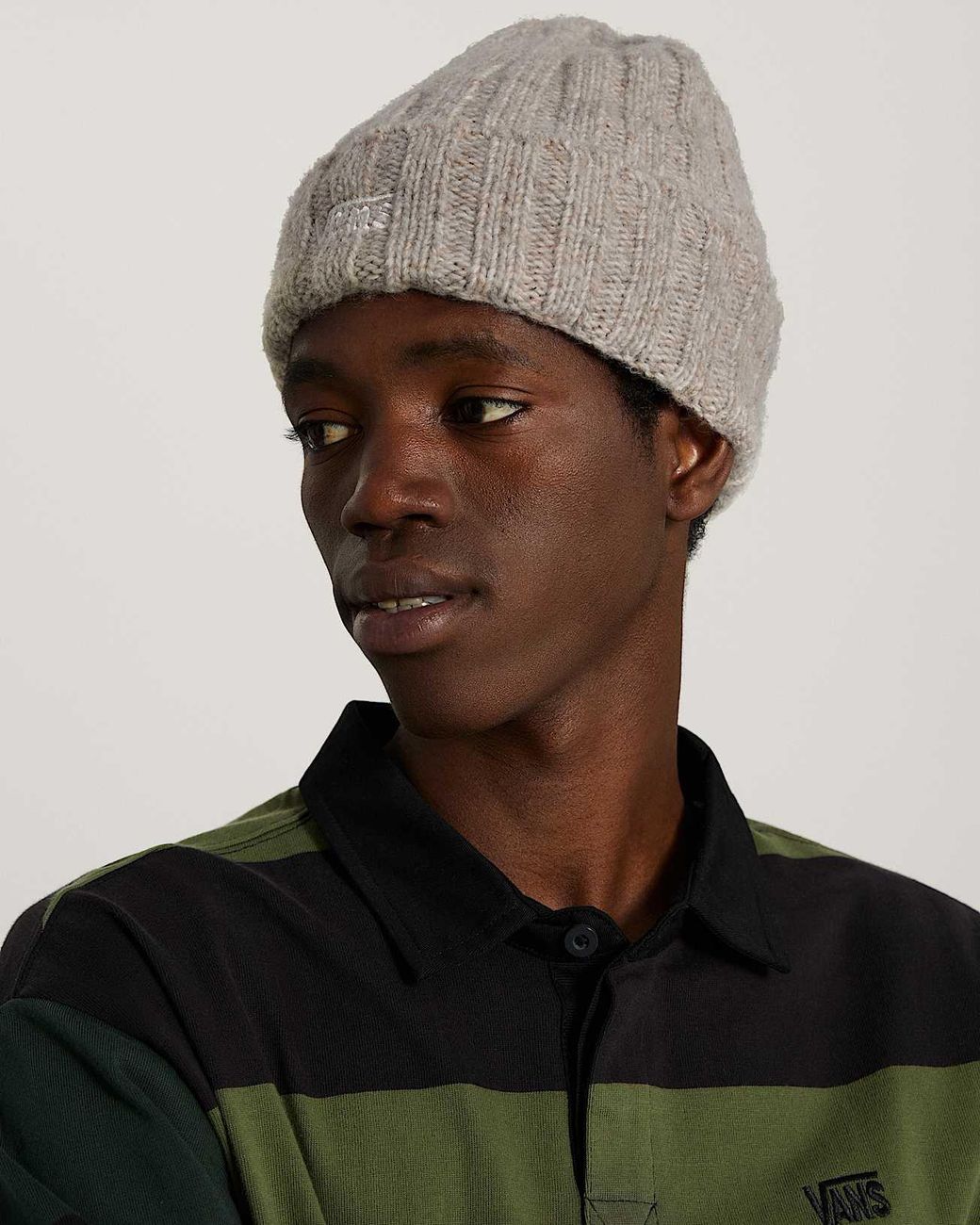Vans Brown Covey Tall Cuff Beanie for men