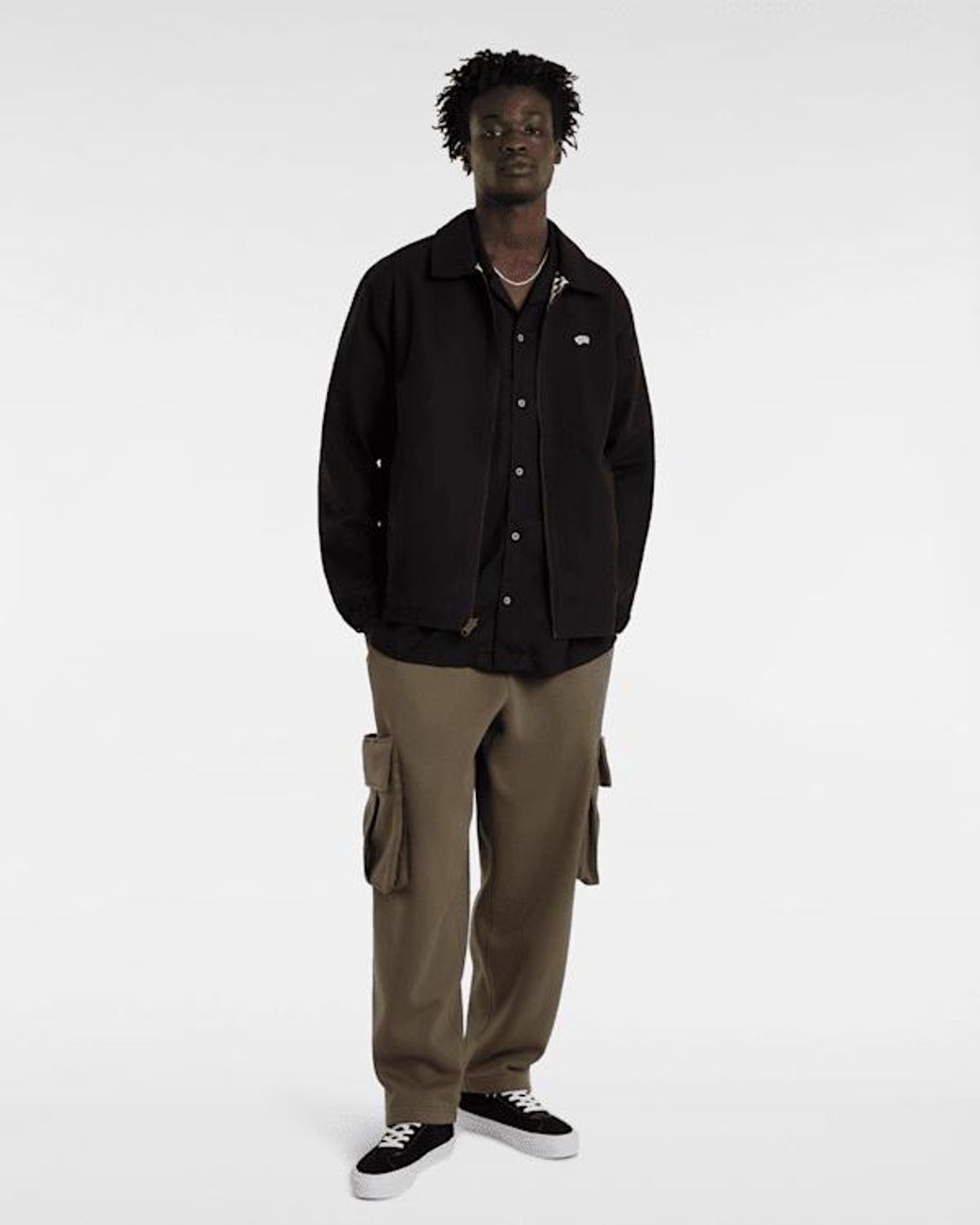Vans Black Premium Reversible Station Jacket for men