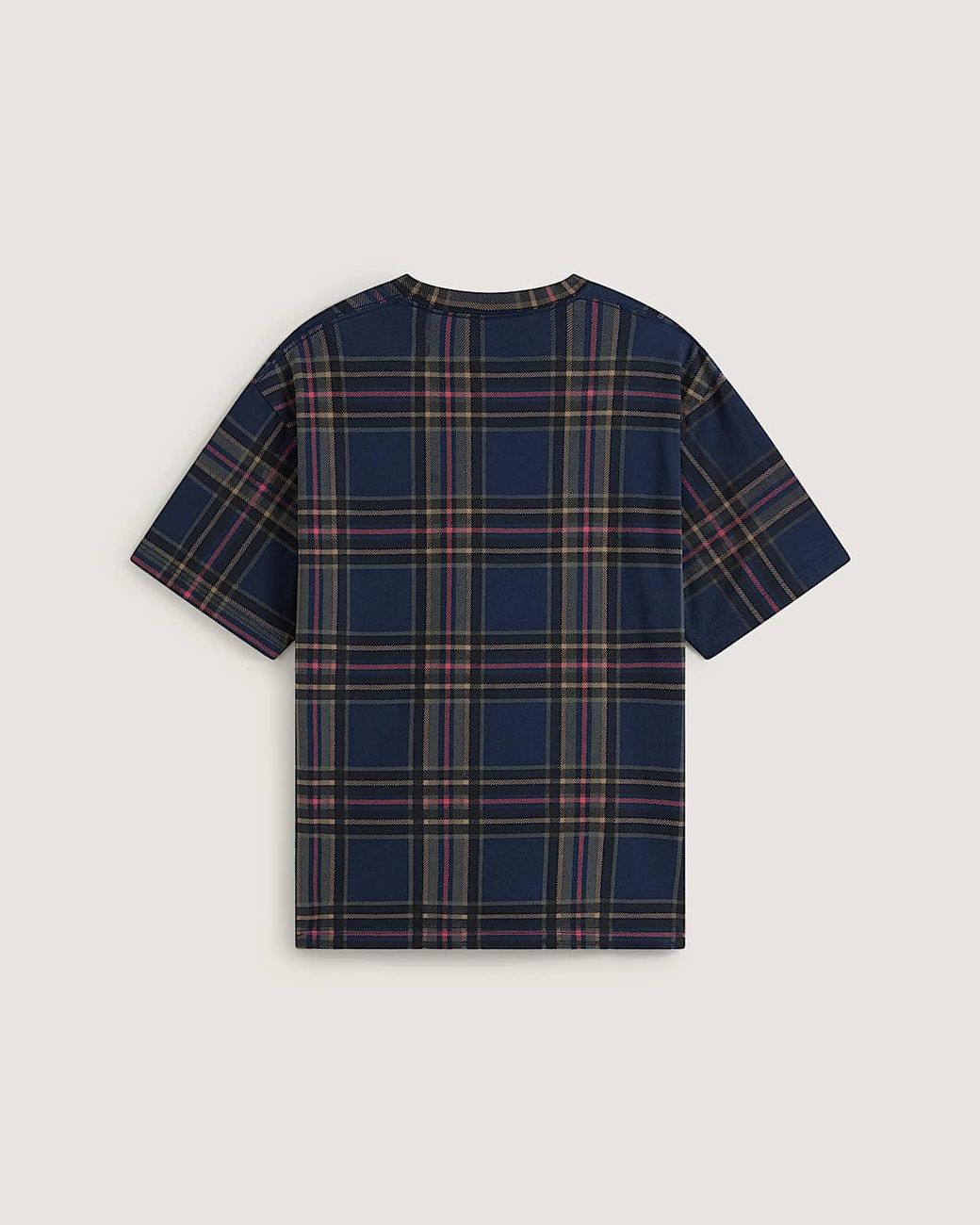 Vans Blue Printed Plaid T-Shirt for men