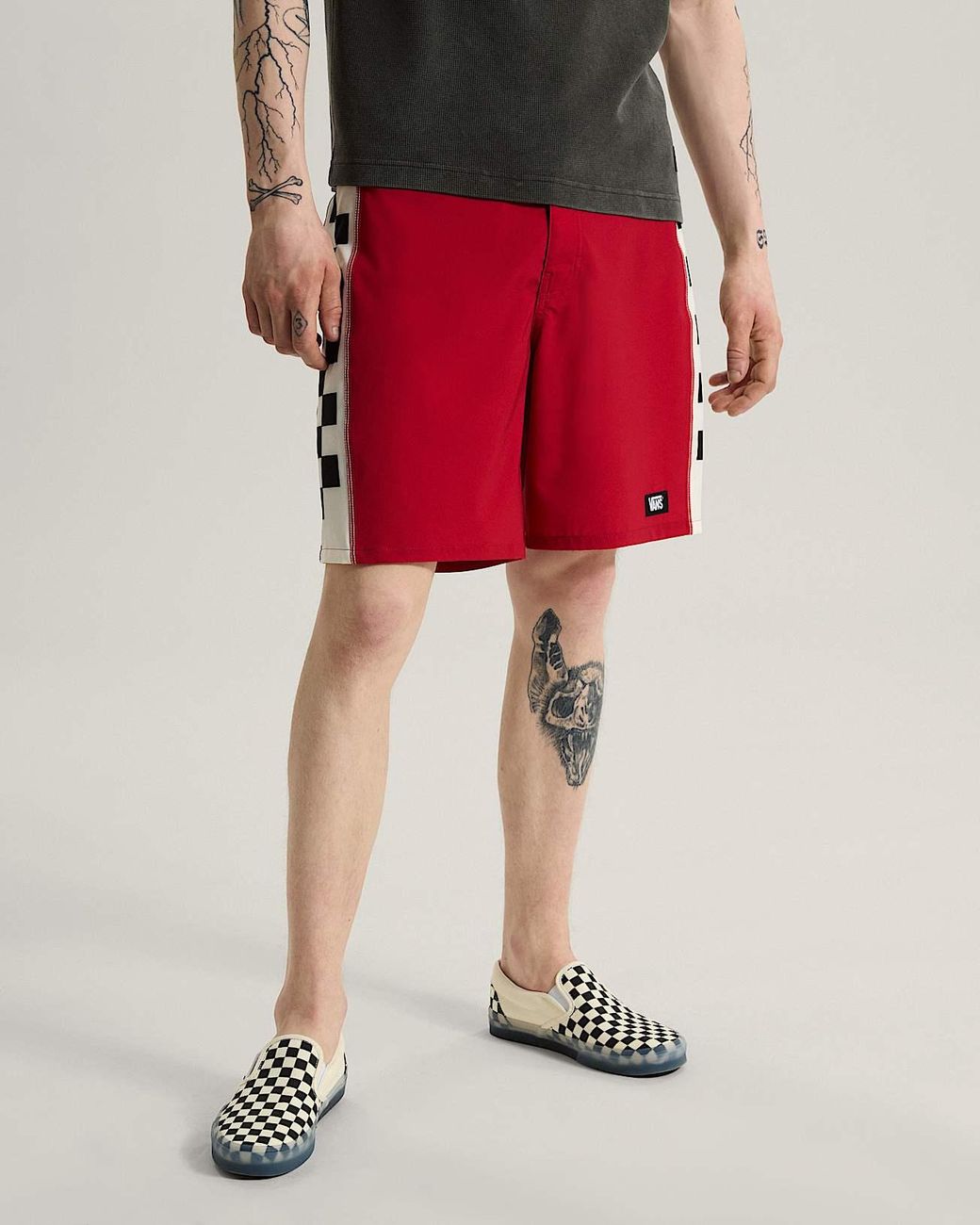 Vans Red Daily Sideline Boardshorts for men