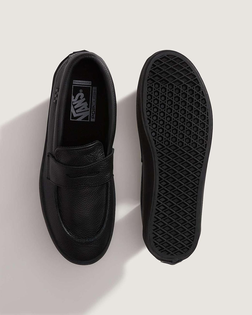 Vans Black Skate Loafer Shoes for men