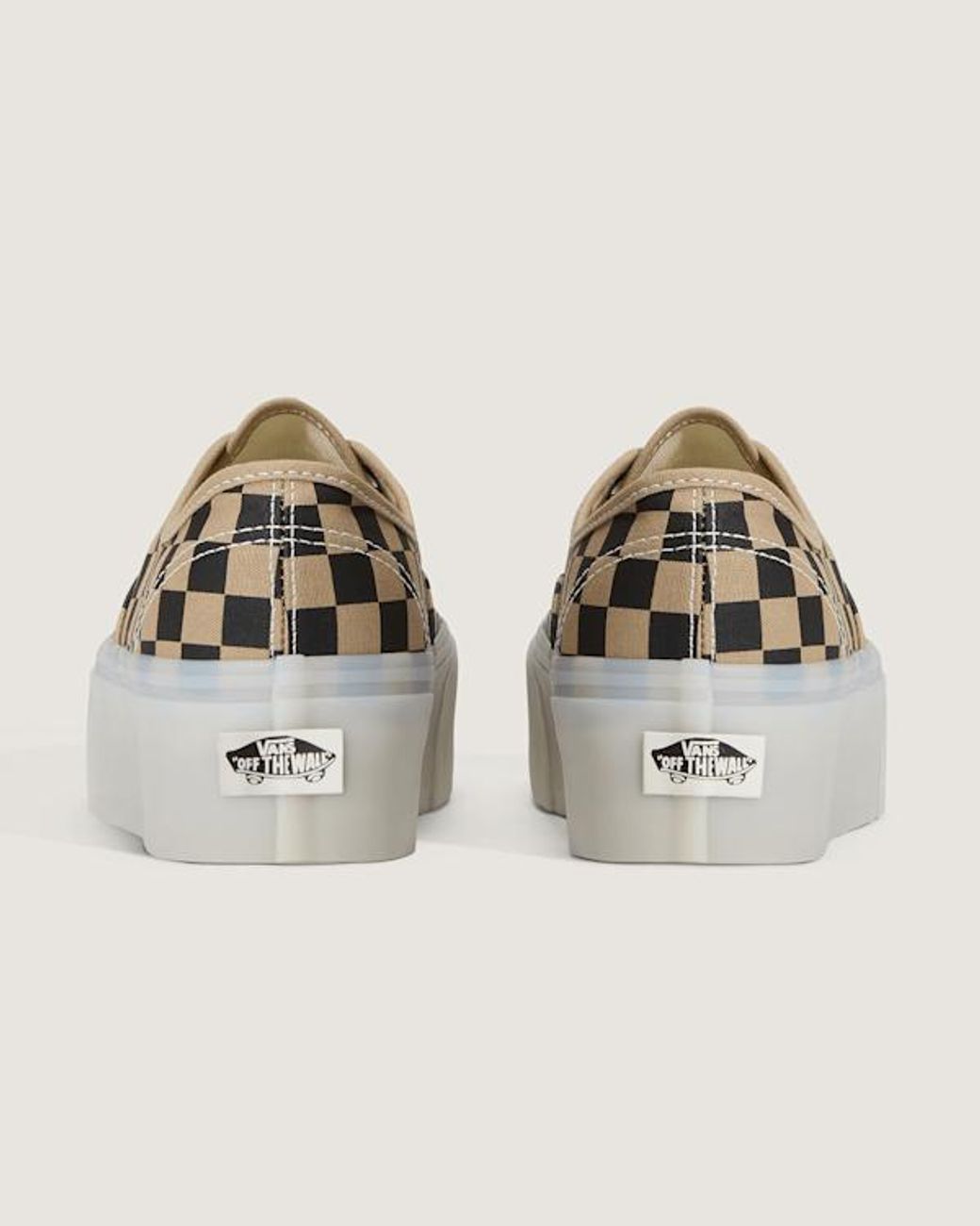Vans Natural Authentic Platform Shoes for men